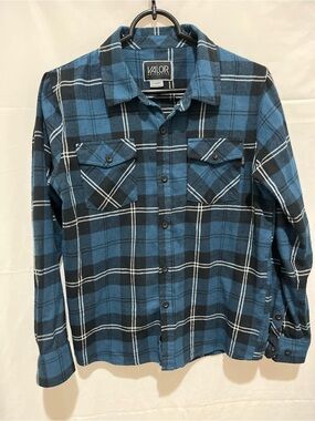 Valor Kids Blue Plaid Button-Up Shirt